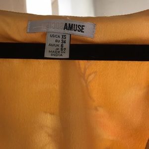 Amuse society floral cut out midi dress